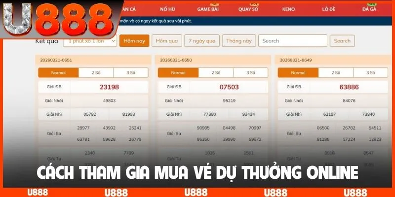 Cách tham gia mua vé dự thưởng online
