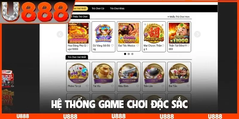 Hệ thống game chơi đặc sắc