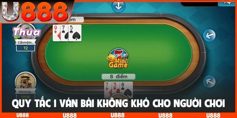 Quy tắc 1 ván bài không quá khó cho người chơi tham gia