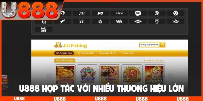 U888 hợp tác với nhiều thương hiệu lớn